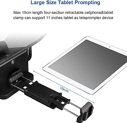 desview-t3-teleprompter-with-remote-control-for-smartphone-tablet-lens-adapter-rings-for-dslr-cameras-wide-angle-lens-app-compatible-with-ipadandroid-big-1