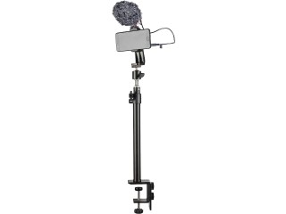 Walimex pro Table Tripod with Mobile Phone Holder Table Top for Mini Camera 35-65 cm Light Stand