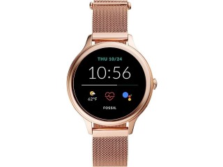 Fossil Women's Smart Watch 5th Generation + 5E Wear OS by Google with Speaker, Heart Rate Monitor, GPS, NFC and Smartphone Notifications.