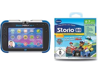 Vtech 80-194604 Storio MAX XL 2.0 Children's Tablet, Multicoloured & 80-274104 - Educational Game for Tablet - Paw Patrol (TV)