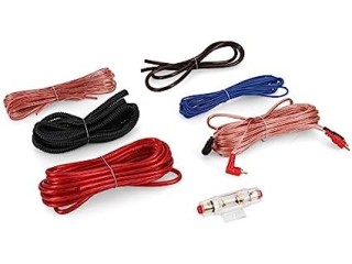 Auna CS-Kit-8000 Speaker Cable Set, Car HiFi Connection Cable, Complete Set for Connecting a Car Power Amplifier, Earth Cable