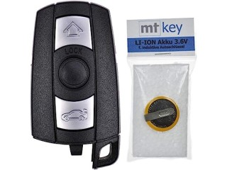 Car Key Remote Control Replacement Housing with 3 Buttons + Battery Compatible with BMW E87 E81 E90 E71 E53 E60 E61 E64 E84 E89 E92