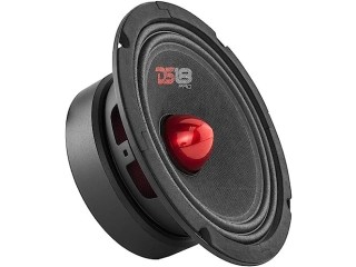 DS18 PRO-GM6.4B - 6.5" Midrange Red Aluminum Ball Max 480W 4ohm 1.5" Kapton VC Premium Audio Door Speaker for Car or Truck Stereo Sound System