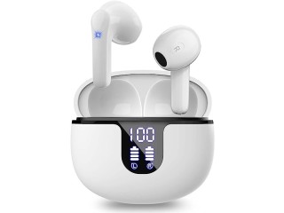 Quality Park Bluetooth In-Ear Headphones, Wireless Bluetooth 5.2 HiFi Stereo Sound, IPX7 Waterproof Wireless Headphones