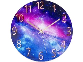 ACCSHINE Wall Clock Without Ticking Sound, Silent, Modern, 30 cm Quartz, Large Battery-Operated Wall Clock, Easy to Read for Rooms