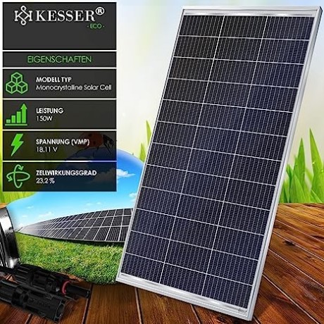 kesser-solar-panel-monocrystalline-solar-panel-150-w-18-v-for-12-v-batteries-photovoltaic-solar-cell-solar-system-pv-system-solar-for-caravan-big-2