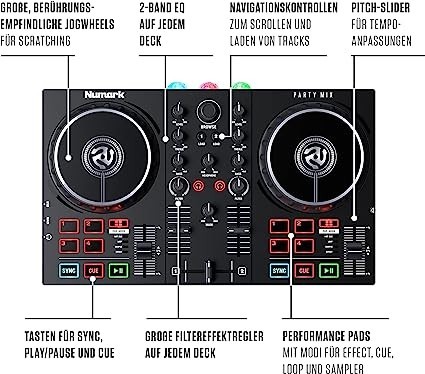 numark-party-mix-ii-dj-controller-desk-with-2-decks-built-in-dj-lights-dj-mixer-supports-direct-streaming-from-tidal-soundcloud-and-more-big-1