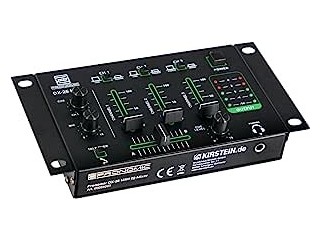 Pronomic DX-26 MKII DJ Mixer - 3-Channel Mixer with Cue Function - 2x Line/Phono Channel