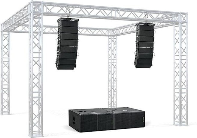 pronomic-v-array-concert-set-active-pa-system-with-2200-watt-rms-suitable-for-up-to-300-listeners-2x-subwoofers-with-2x-12-inch-speakers-big-2