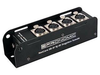 Pronomic NetCore SB-3F Multicore Stage Box Male - Stage Box with 4 XLR Sockets (Female) to RJ45 Socket