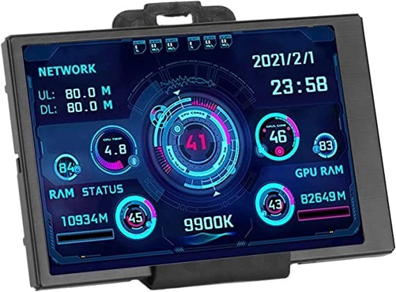 qiilu-35-zoll-ips-usb-mini-bildschirm-cpu-ram-hdd-datentemperaturanzeige-360-grad-drehung-typ-c-unterbildschirm-fur-computer-big-0