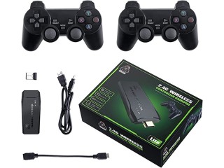 A Plug & Play Retro Game Console with Dual Wireless Controllers and 3500/1000+ Built-in Games