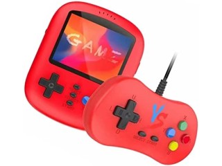 Budstfee Mini Video Game Console Handheld Retro Games Player with Built-in 620 Games Two Players Red in Handheld Games