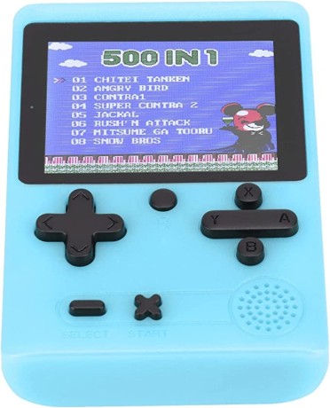 dilwe-handheld-game-console-handheld-game-console-rechargeable-portable-3-inch-colour-screen-mini-retro-game-console-for-children-blue-big-0