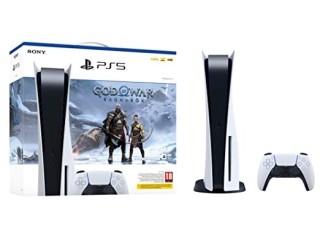 Sony PlayStation 5, CFI-1216A, 825GB SSD, Disc Edition, White + God of War Ragnarok Voucher