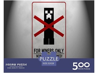 Minecraft Puzzle for Adults - Puzzle 500P - Photo of Mojang Video Game - Adults and Children - High Quality Puzzle 500 Pieces (52 x 38 cm)