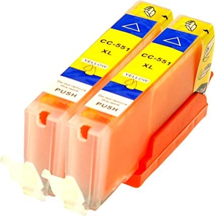 logic-seek-2-x-cli551y-ink-cartridges-with-chip-and-level-indicator-big-0