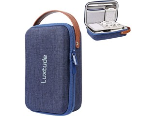 Luxtude Small Cable Bag Organiser, Hard Shell Protection, Electronic Cable Organiser Bag