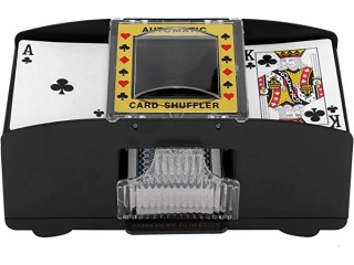 Card Shuffler, Electric Card Shuffler, 2 Deck, Electronic Casino Poker Card Mix