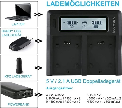 2-x-blumax-np-fv120-batteries-3300-mah-dual-charger-np-fv120-dual-charger-big-1