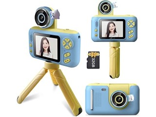 Andoer Children's Camera, 1080P 40MP Digital Camera Kids with Tripod, 2.4 Inch IPS Screen