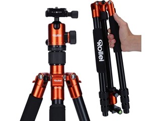 Rollei C5i compact lightweight all-round photo tripod made of aluminum with ball head and tripod bag