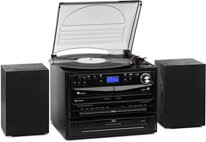 auna-record-player-for-records-turntable-with-speaker-dab-radio-cd-player-big-0