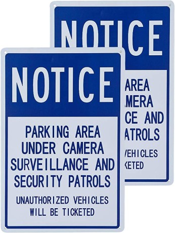 dojune-notice-parking-area-under-camera-surveillance-and-security-patrols-safety-sign-pack-of-2-big-0