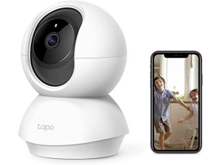 TP-Link Tapo C210 WiFi IP Camera (Lens Pan and Tilt, 3MP Resolution, 2-Way Audio, Night Vision up to 9 m