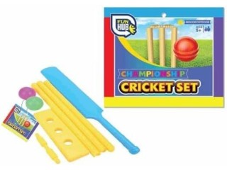 Quickdraw Children's Plastic Cricket Set Ball Bat
