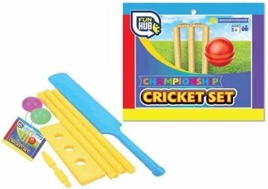 quickdraw-childrens-plastic-cricket-set-ball-bat-big-0