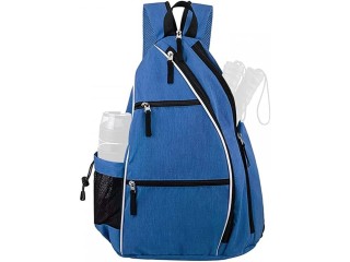 MiOYOOW Pickleball Bag, Breathable Tennis Sling Bag