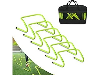 YUENFONG Agility Speed Hurdles, Set of 6 Height-Adjustable 20-30 cm Training Hurdle Set