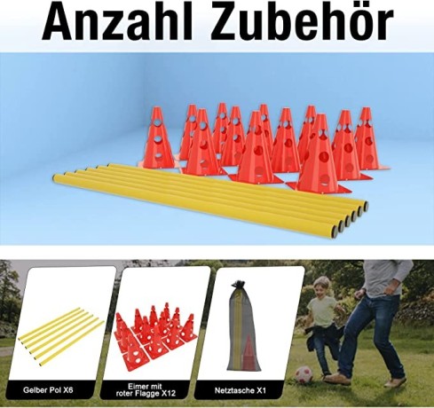 cone-hurdles-sport-3-hole-height-adjustable-training-hurdles-agility-set-for-children-athletes-pets-big-2