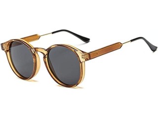 Sunglasses Retro Round Sunglasses Women Design Transparent Female Sunglasses Men