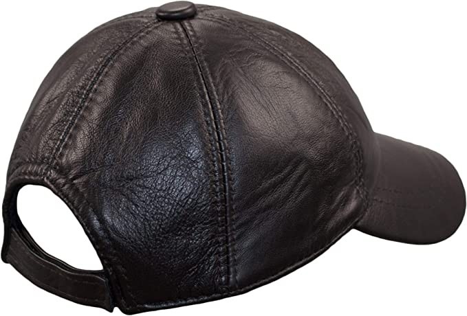 baseball-cap-100-genuine-leather-lambskin-precurved-bill-snapback-baseball-cap-unisex-mens-leather-cap-brown-big-3