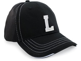 Unisex Women's Men's Sports Baseball Cap Caps A-Z Letter Black Breathable Interlocking Baseball Cap