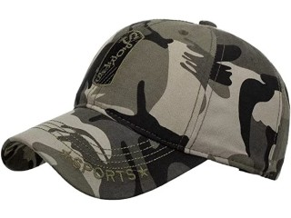 MUYAN Camouflage Baseball Cap Men's Army Camo Washed Cap Unisex Cotton Sport Casual Sun Visor Hat