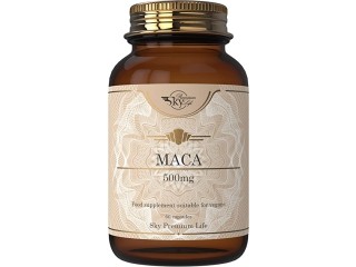 Sky Premium Life Maca Capsules - 60 Maca Root Capsules for Men and Women | Vegan Maca Root Supplement | Highly Concentrated 10:1 | 2 Month Supply