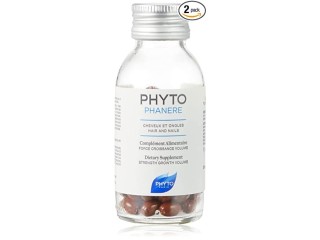 Phyto Phytophane Hair Loss Supplement for Women & Brittle Fingernails - 2 x 120 Caps
