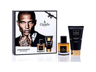 Gisada Ambassador Men Set | Eau de Parfum Spray 50 ml + Shower Gel 50 ml