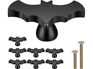 Gothvanity Bat Cabinet Knobs, 8 Pieces Gothic Decor Knobs for Kitchen Cabinet