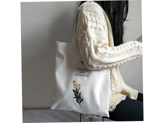 Canvas Shopping Bag Cotton Tote Bag Tote Bag Reusable Shopping Bag One Shoulder Shopping Bag Eco Friendly Shopping Bag