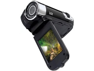 16MP HD Video Camera High Definition Digital Camcorder with 2.7 inch LCD Screen Black, Digital Camera