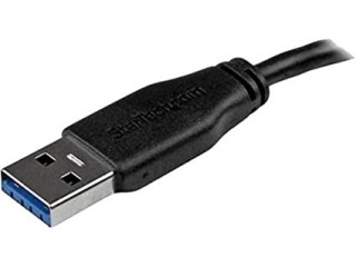 15cm SuperSpeed USB 3.0 Slim A to Micro B Cable - Male / Male - Black (USB3AUB15CMS)