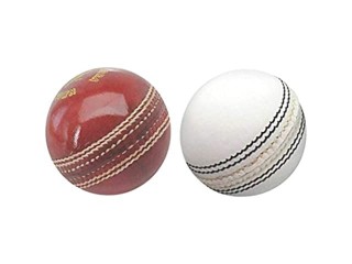 Kalindri Sports Lot de 2 balles de cricket en cuir Rouge