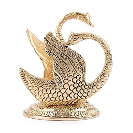 kridaykraft-oxidize-metal-handicrafts-decorative-golden-swan-duck-shape-napkin-holder-big-1