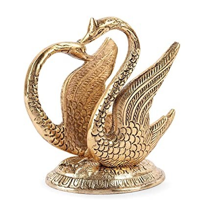 kridaykraft-oxidize-metal-handicrafts-decorative-golden-swan-duck-shape-napkin-holder-big-0
