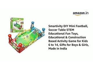 Smartivity DIY Mini Football, Soccer Table STEM Educational Fun Toys for Age 6 to 14