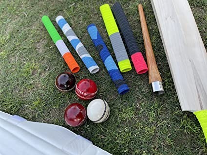 livox-super-5-cricket-bat-grips-with-1-wooden-grip-cone-ultra-tacky-pack-of-6-big-1